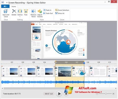 צילום מסך iSpring Free Windows 7