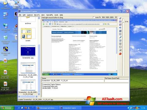 צילום מסך Screenshot Captor Windows 7