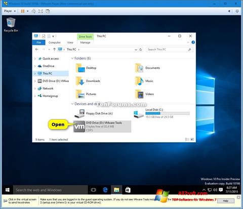 צילום מסך Virtual CD Windows 7