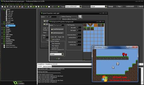 צילום מסך GameMaker: Studio Windows 7