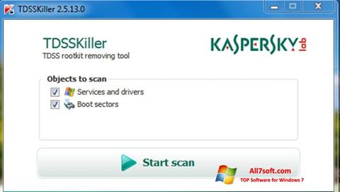 צילום מסך Kaspersky TDSSKiller Windows 7