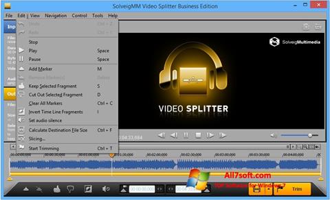 צילום מסך SolveigMM Video Splitter Windows 7