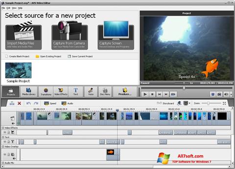 צילום מסך AVS Video Editor Windows 7