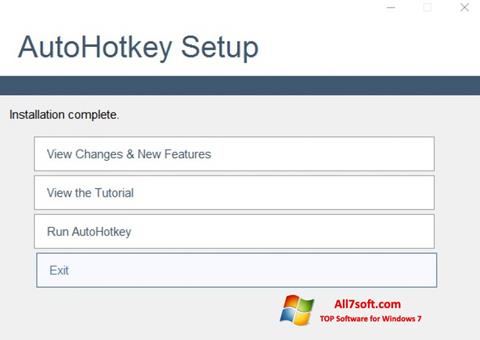 צילום מסך AutoHotkey Windows 7