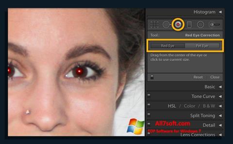 צילום מסך Red Eye Remover Windows 7