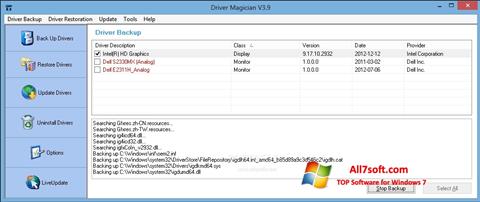 צילום מסך Driver Magician Windows 7