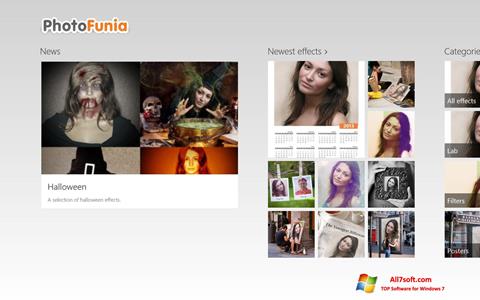 צילום מסך PhotoFunia Windows 7