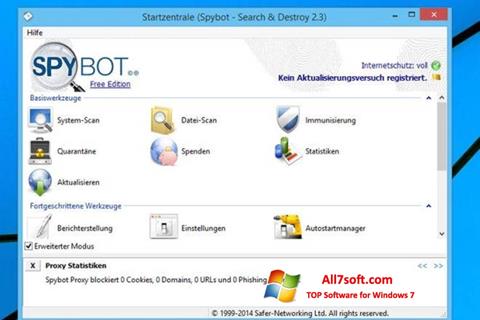 צילום מסך SpyBot Windows 7