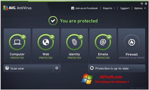 צילום מסך AVG AntiVirus Pro Windows 7