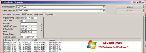 צילום מסך Tftpd32 Windows 7